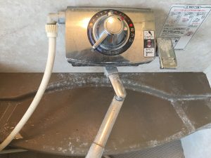 浴室蛇口清掃前